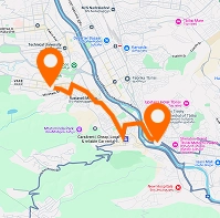 Abashidze Garden — Avlabari metro — horizontal layout