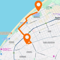 Route to Shota Rustaveli University — горизонтальное расположение