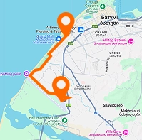 Khimshiashvili Route — Batumi Airport — горизонтальное расположение