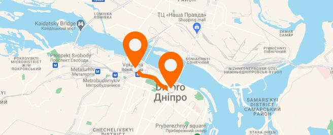 Railway station — Kyiv center — вертикальное расположение