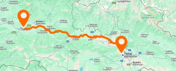 Tbilisi — Kutaisi Airport — vertical layout
